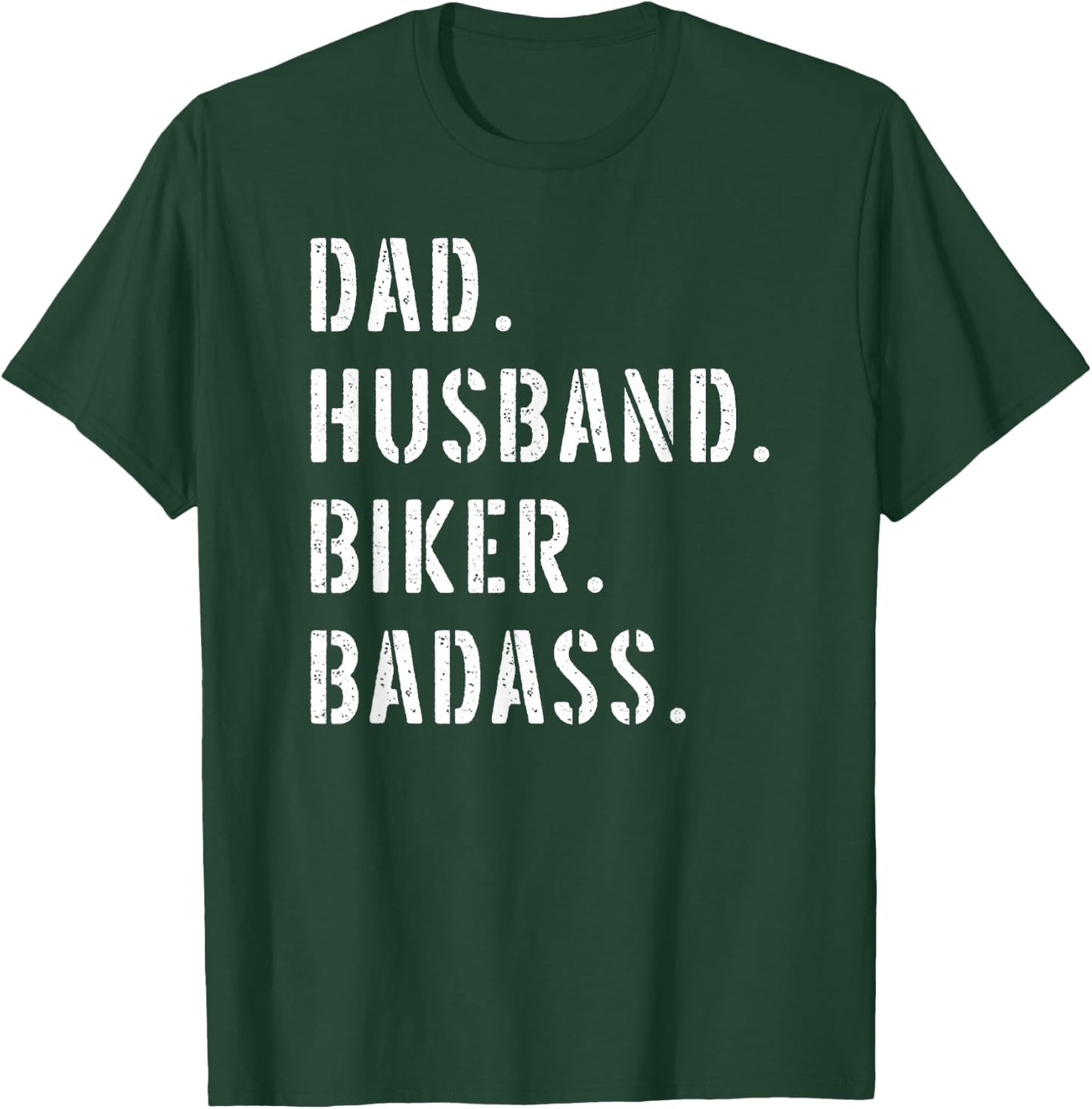Biker Motorcycle Dad Gifts From Daughter Son Wife T-Shirt - T-Shirt | Forest