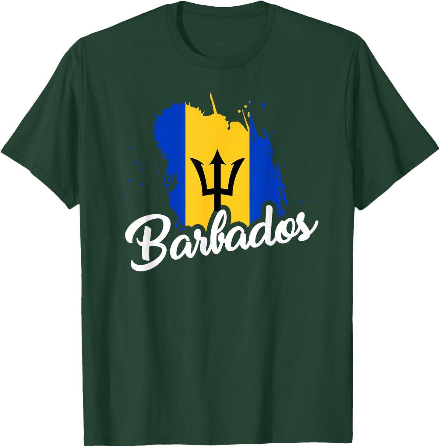 Barbados Flag T Shirt Bajan Proud Roots Love Heritage Cute T-Shirt - T-Shirt | Forest