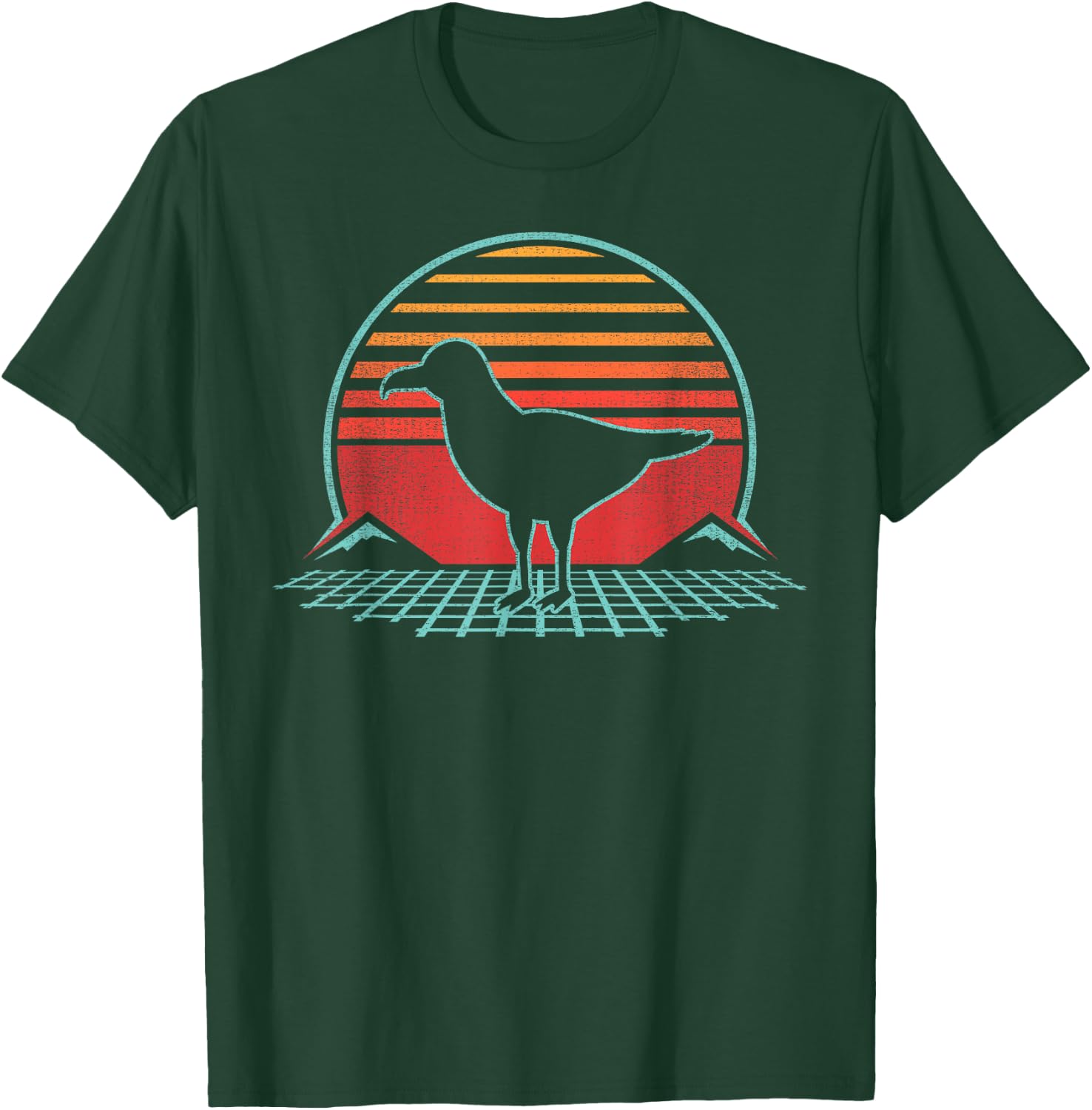 Albatross Lover Bird Animal Retro Vintage 80s Style T-Shirt - T-Shirt | Forest