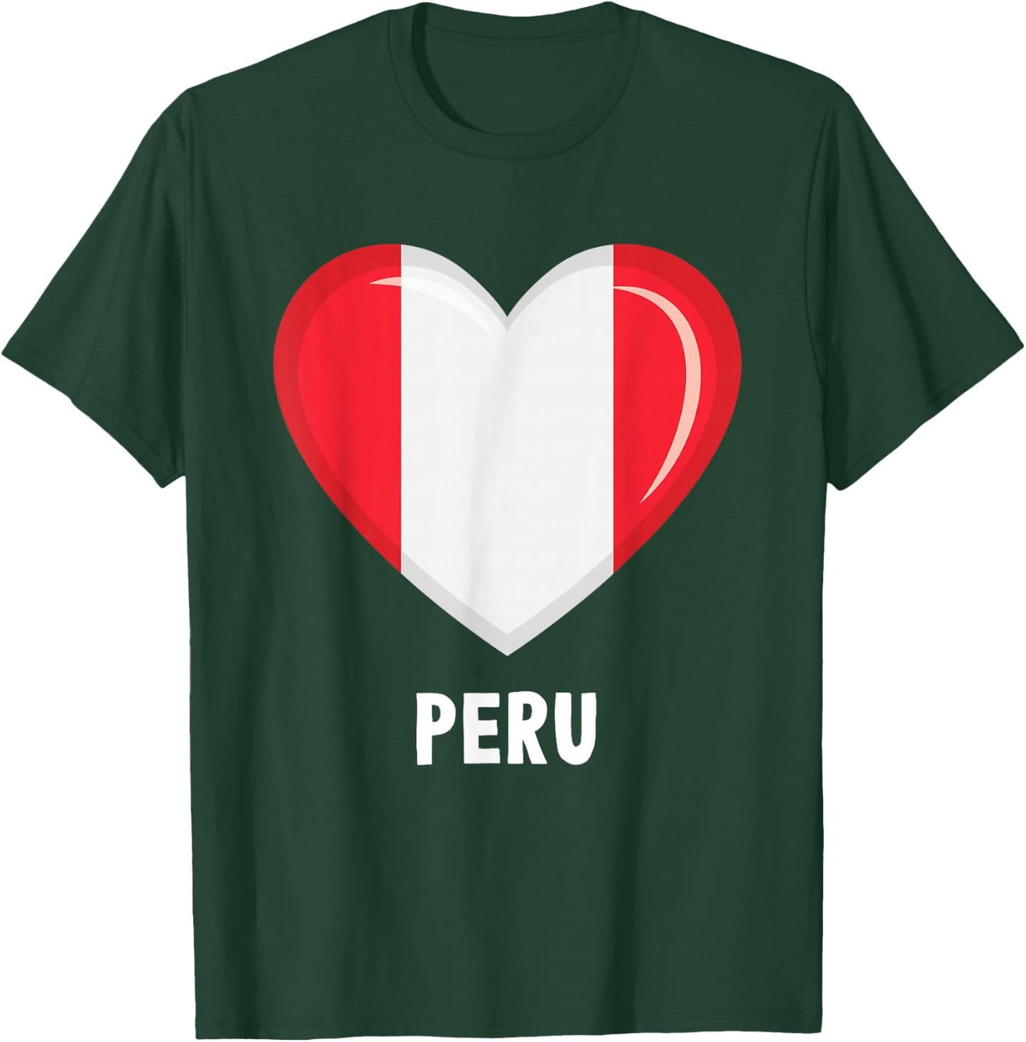 Peruvian Flag Jersey | Peruvian T-Shirt - T-Shirt | Forest
