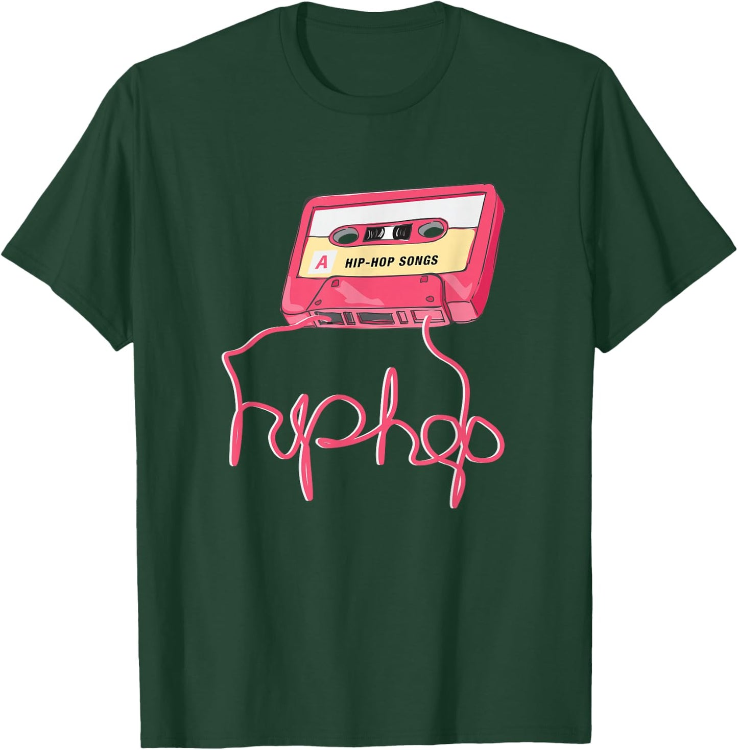 Hip Hop Cassette 90s Disco Street Dance Breake Dance Gift T-Shirt - T-Shirt | Forest