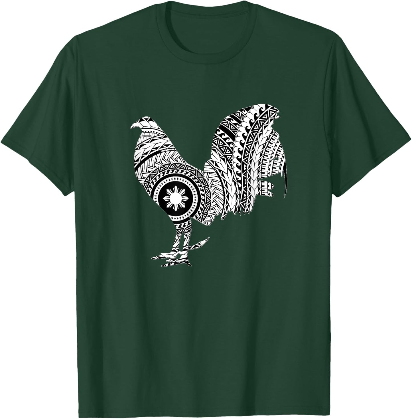 Tribal Cockfighting - Rooster T-Shirt - T-Shirt | Forest