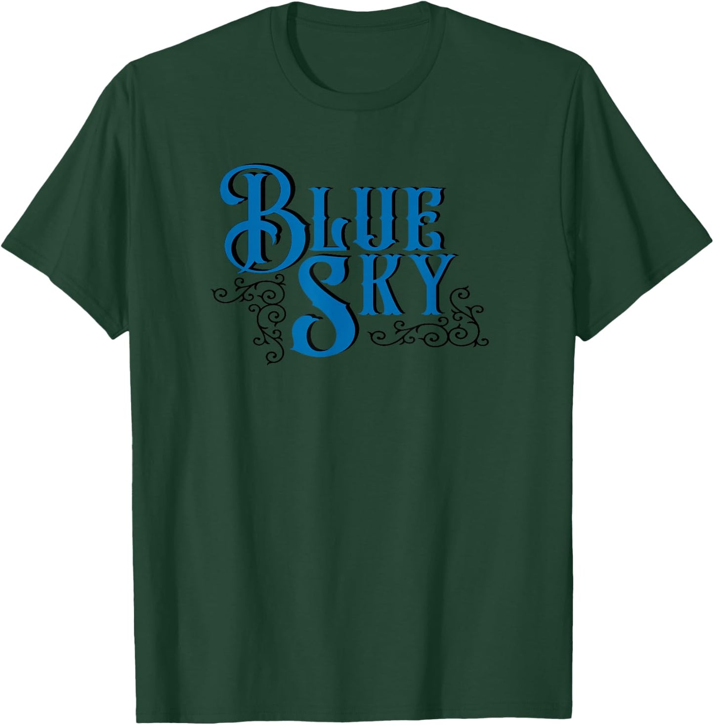 Blue Sky Retro Vintage Southern Rock Music Lover T-Shirt - T-Shirt | Forest