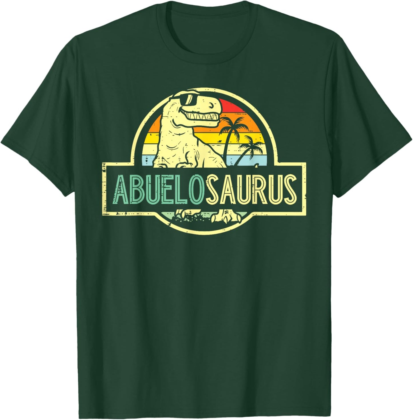 Fathers Day Dinosaur Abuelo Saurus Spanish Grandpa Trex Papa T-Shirt - T-Shirt | Forest