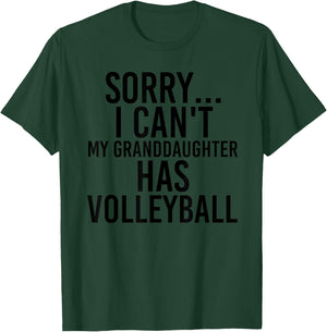 Grandpa Grandma | My Granddaughter Has Volleyball T-Shirt - T-Shirt | Forest