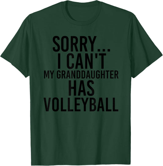 Grandpa Grandma | My Granddaughter Has Volleyball T-Shirt - T-Shirt | Forest