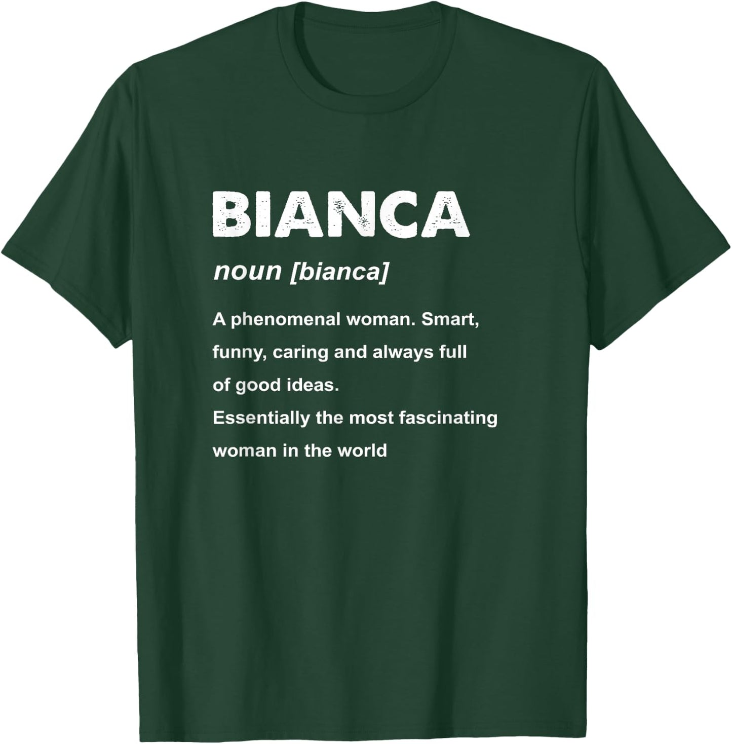 Bianca Name T-Shirt - T-Shirt | Forest