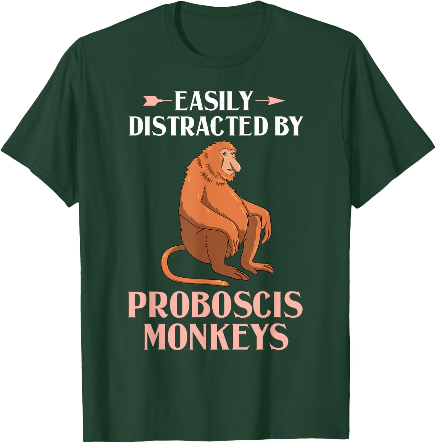 Proboscis Monkey Funny Long Nosed Monkeys T-Shirt - T-Shirt | Forest