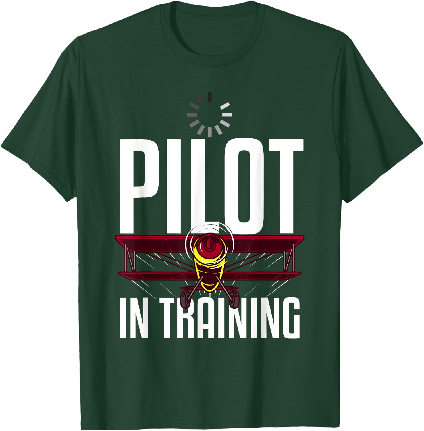 Funny Pilot In Training Gift Aviation Student Boys Girls T-Shirt - T-Shirt | Forest