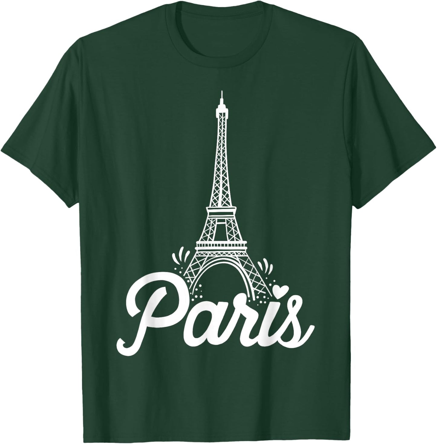 Paris France Eiffel Tower Vintage Gift T-Shirt - T-Shirt | Forest
