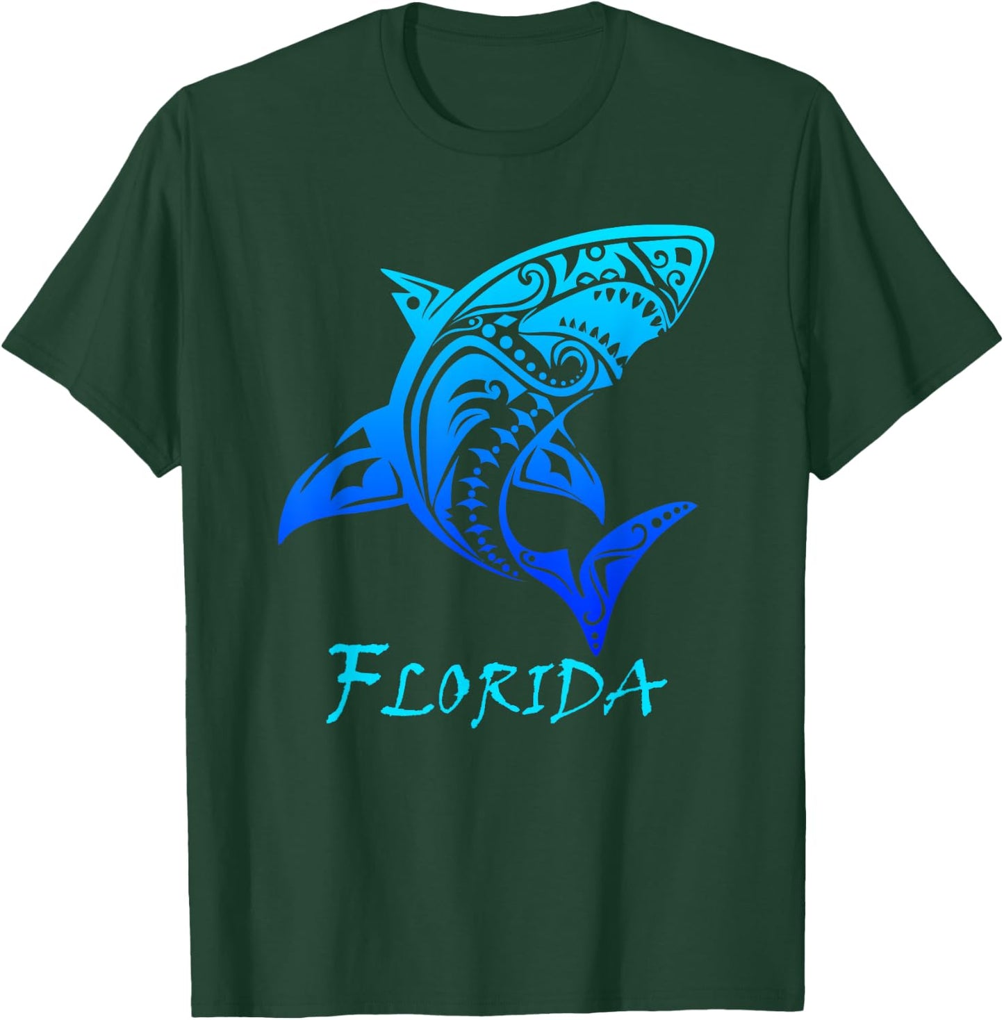 Florida Vacation Vintage Retro Shark T-Shirt - T-Shirt | Forest