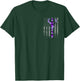 Deer Hunting Purple Camouflage Flag with Camo Deer Antlers T-Shirt - T-Shirt | Forest
