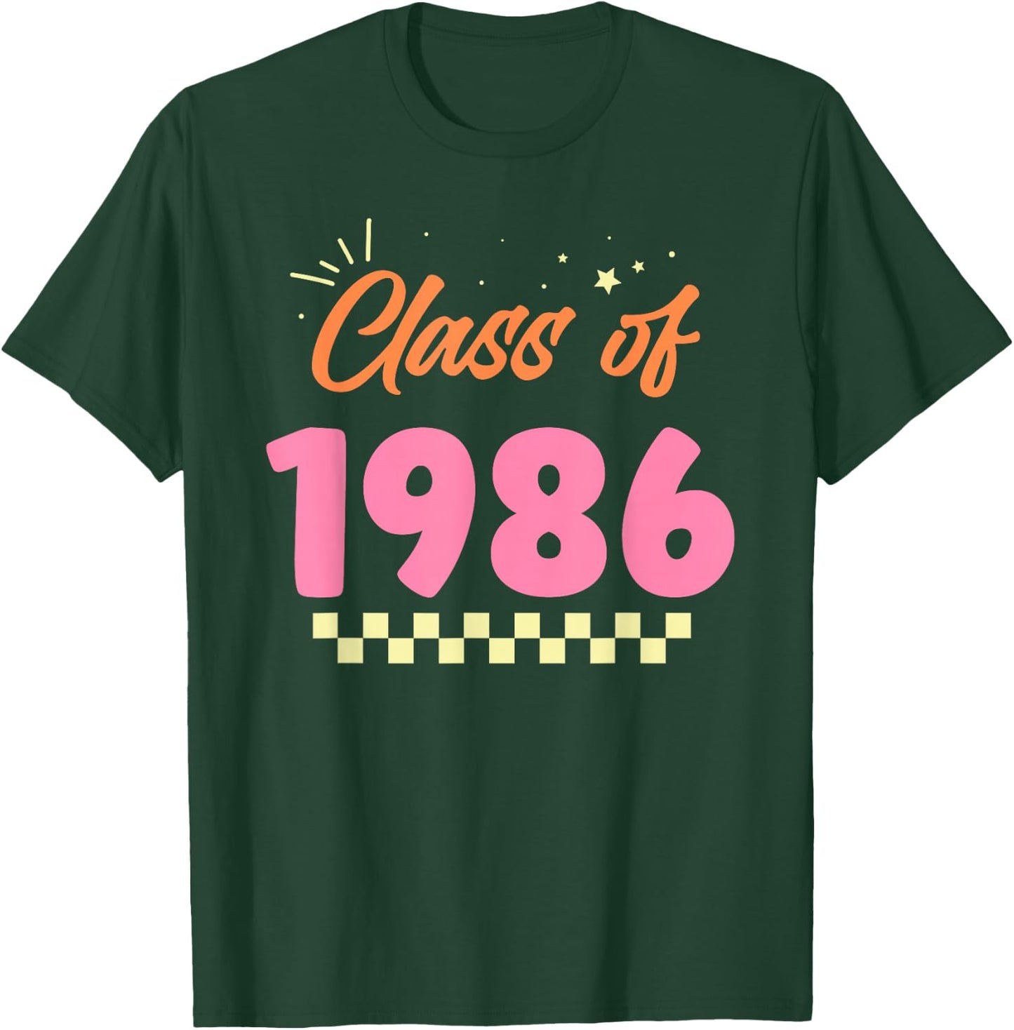Class Of 1986 School Graduation Meetup Reunion T-Shirt - T-Shirt | Forest