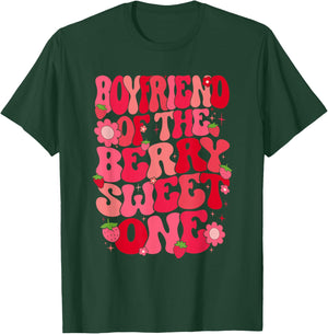 Boyfriend Of The Berry Sweet One Strawberry First Birthday T-Shirt - T-Shirt | Forest