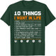 10 Things I Want In My Life Cars More Cars Funny Car T-Shirt - T-Shirt | Forest