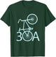 Watercolor 30A Bike | Seaside, Florida T-Shirt - T-Shirt | Forest