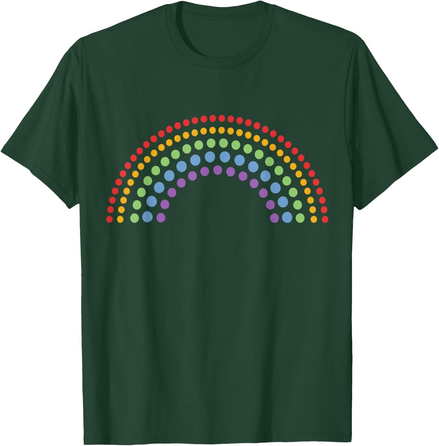 Dot Day Shirt Polka Dots Rainbow Kids Girls Boys Youths T-Shirt - T-Shirt | Forest