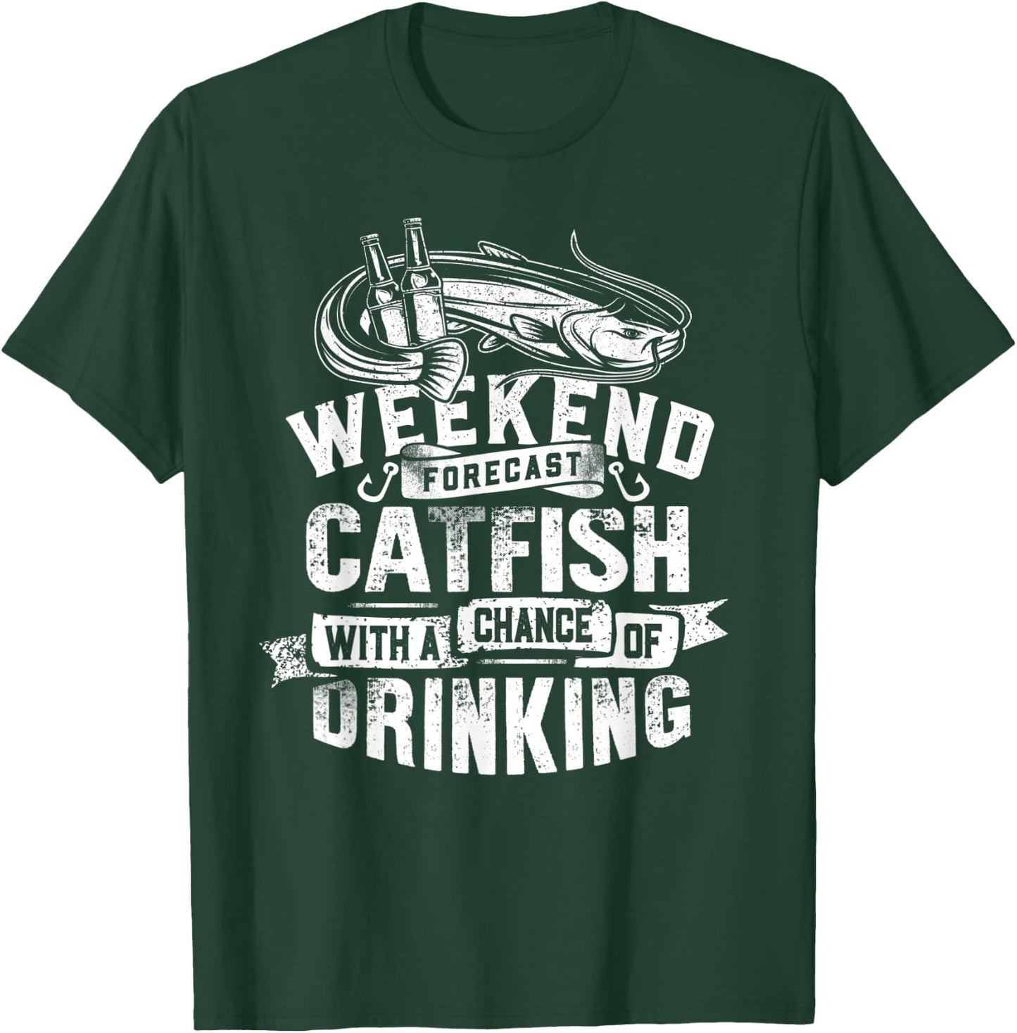 Vintage Look Catfish Gift A Catfish Whsiperer T-Shirt - T-Shirt | Forest