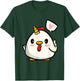 Funny Chicken Unicorn Lover Illustration Farmer T-Shirt - T-Shirt | Forest