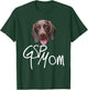 GSP Mom Dog with tongue funny illustration for bird dogs T-Shirt - T-Shirt | Forest