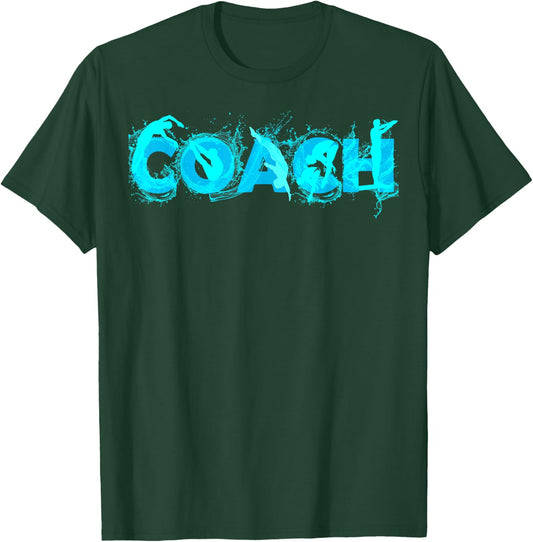 Platform Diving Coach Gift Springboard Diving Trainer T-Shirt - T-Shirt | Forest