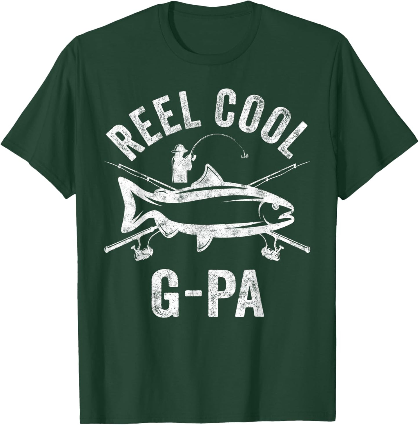 Reel Cool G-Pa Shirt Funny Fisherman Christmas Gift T-Shirt - T-Shirt | Forest
