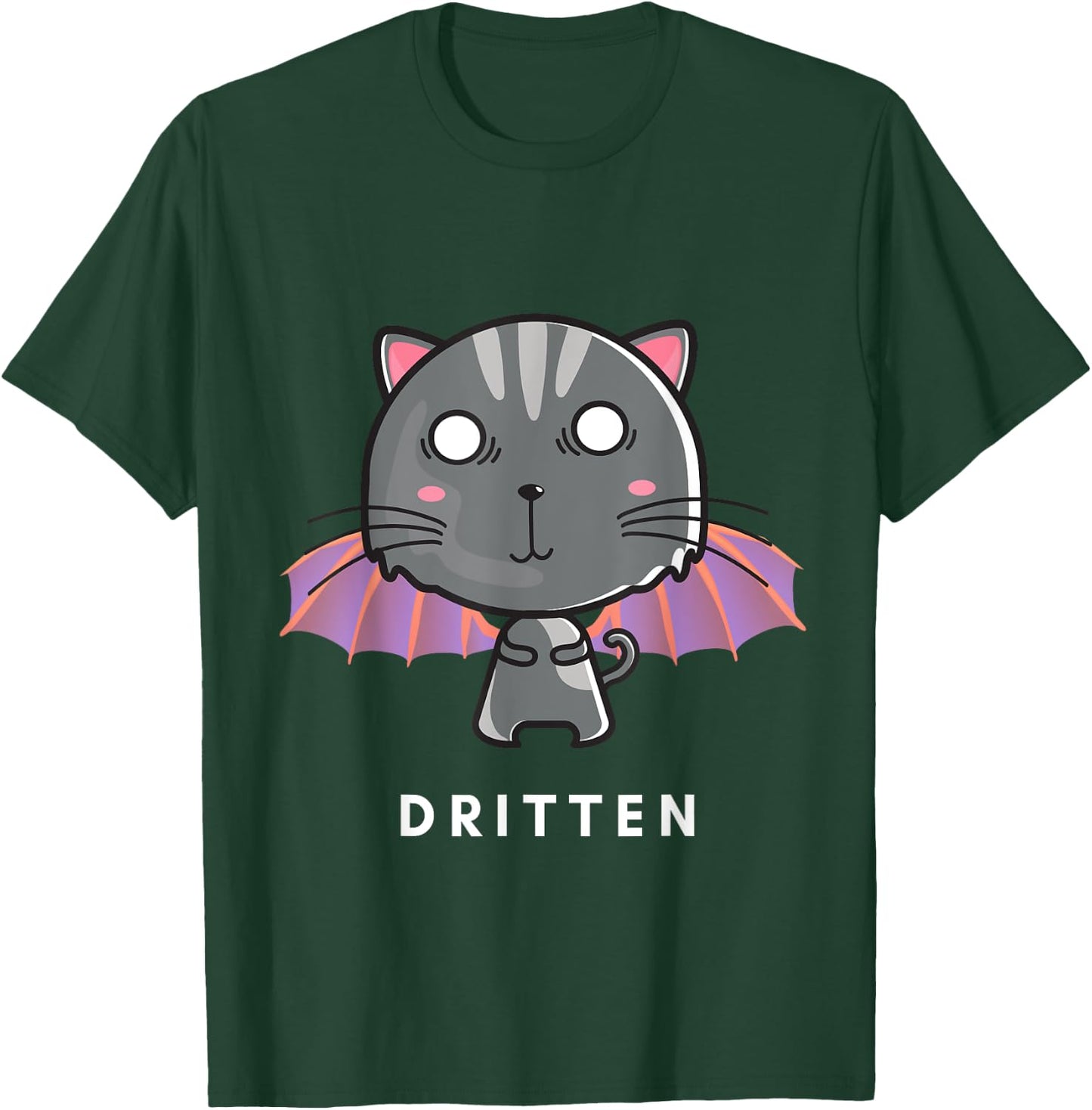 Dritten Dragon Kitten T-Shirt - T-Shirt | Forest