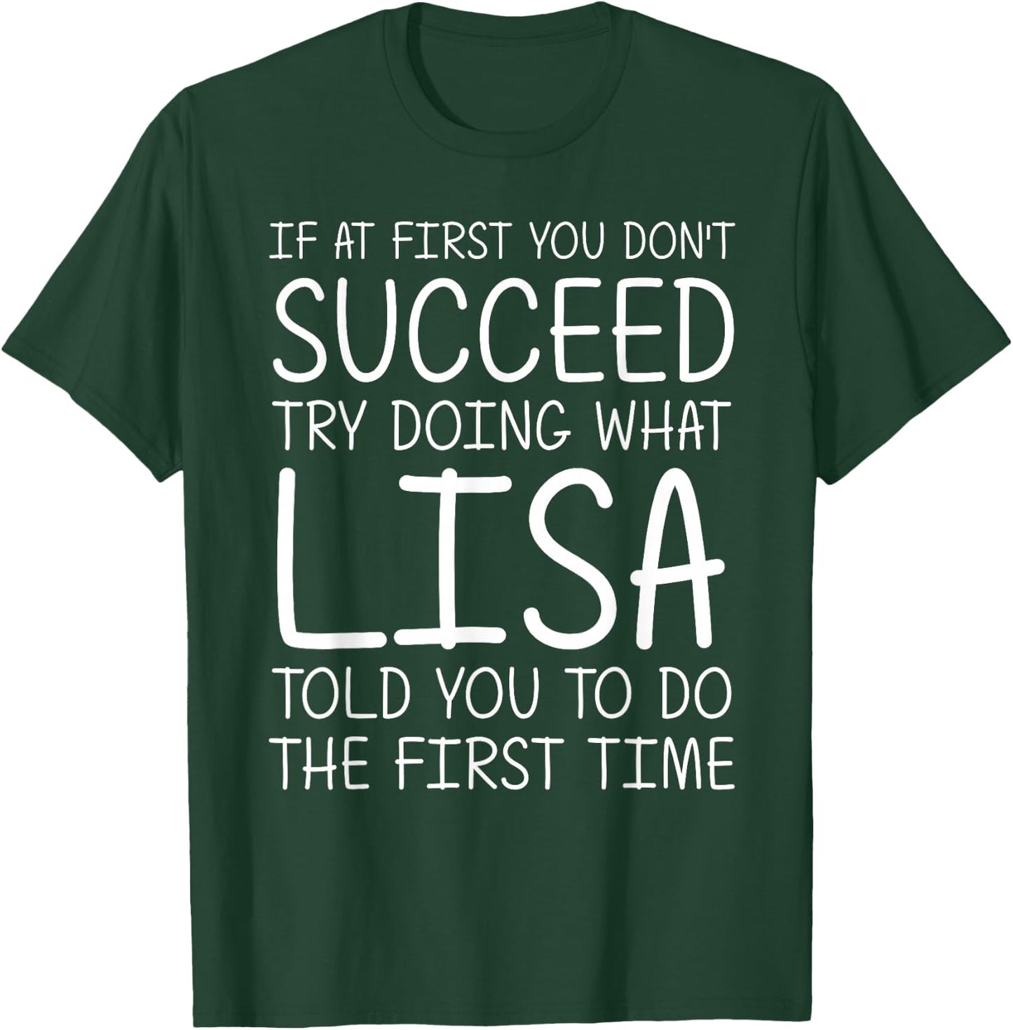 LISA Gift Name Personalized Birthday Funny Christmas Joke T-Shirt - T-Shirt | Forest