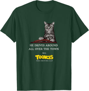 Toonces the Driving Cat - He drives around all over the town T-Shirt - T-Shirt | Forest