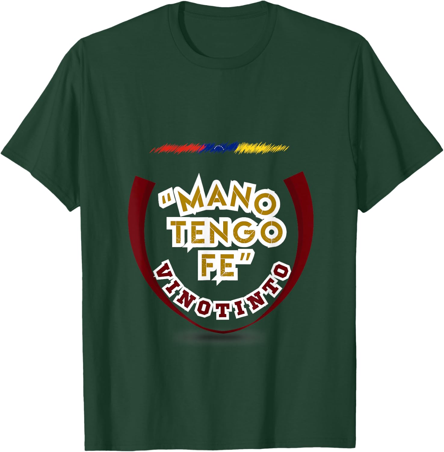 "Hand I Have Faith" I Flannel "Vinotinto" I Venezuela T-Shirt - T-Shirt | Forest
