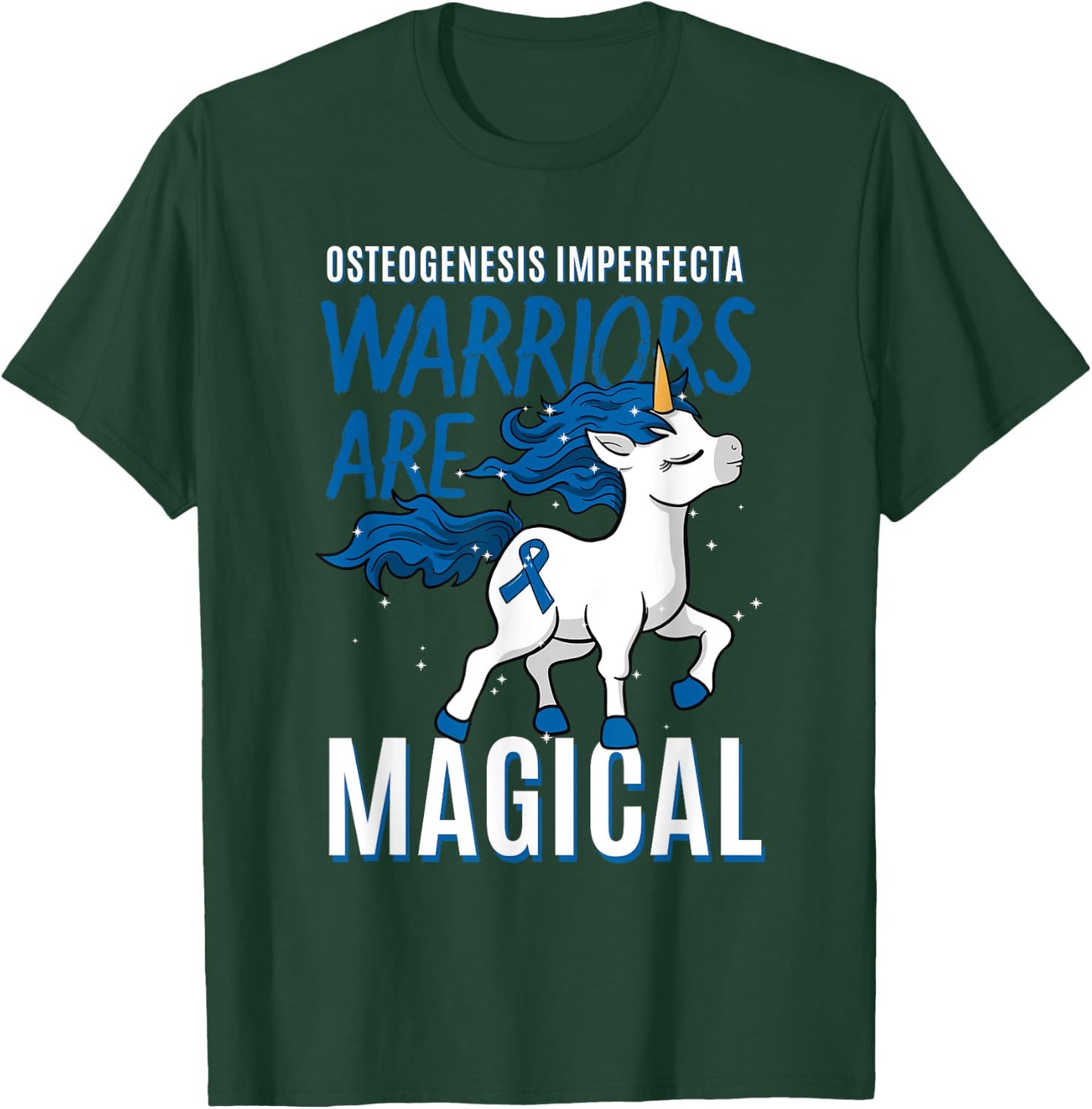 Osteogenesis Imperfecta Brittle Bone Disease Unicorn Gift T-Shirt - T-Shirt | Forest