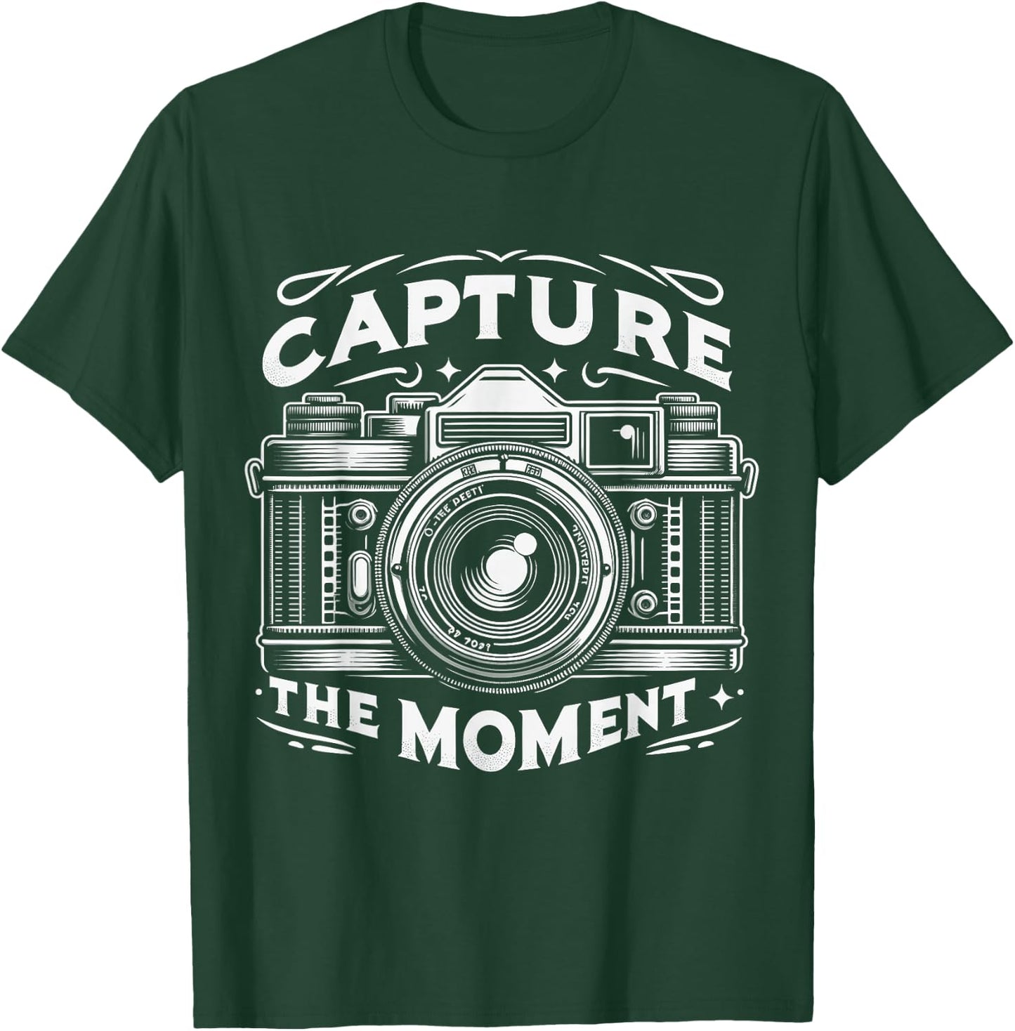 Vintage Camera Snapshot , Capture The Moment Photographer T-Shirt - T-Shirt | Forest