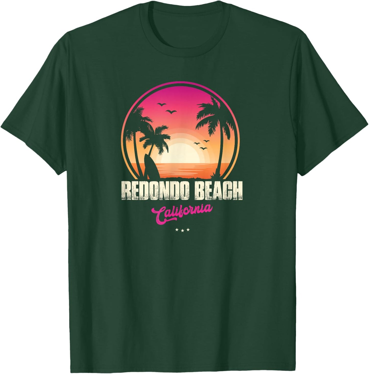 Redondo Beach Souvenir - California Reminder T-Shirt - T-Shirt | Forest