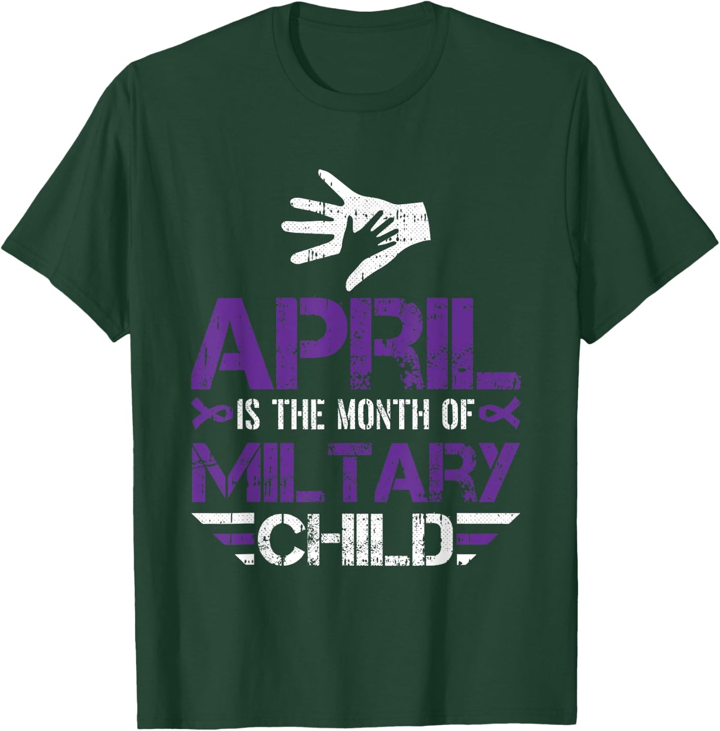 April Is The Month Of The Military Child Army Soldier Kids T-Shirt - T-Shirt | Forest
