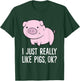 I Just Really Like Pigs, OK? Kids Boys Love Pigs T-Shirt - T-Shirt | Forest