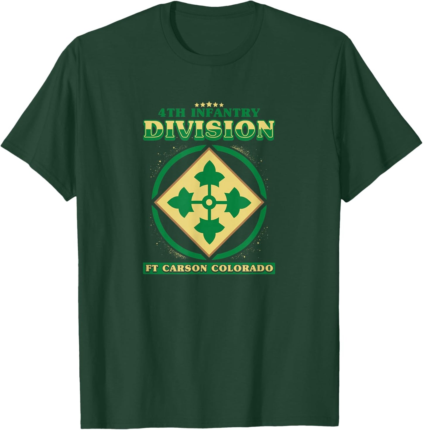 4th Infantry Division Shirt Fourth ID T-Shirt - T-Shirt | Forest