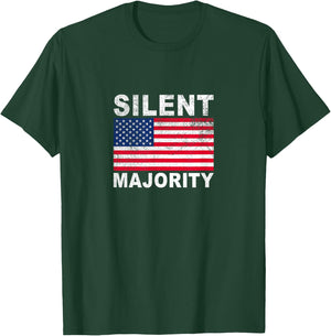 The Silent Majority Patriot American T-Shirt - T-Shirt | Forest