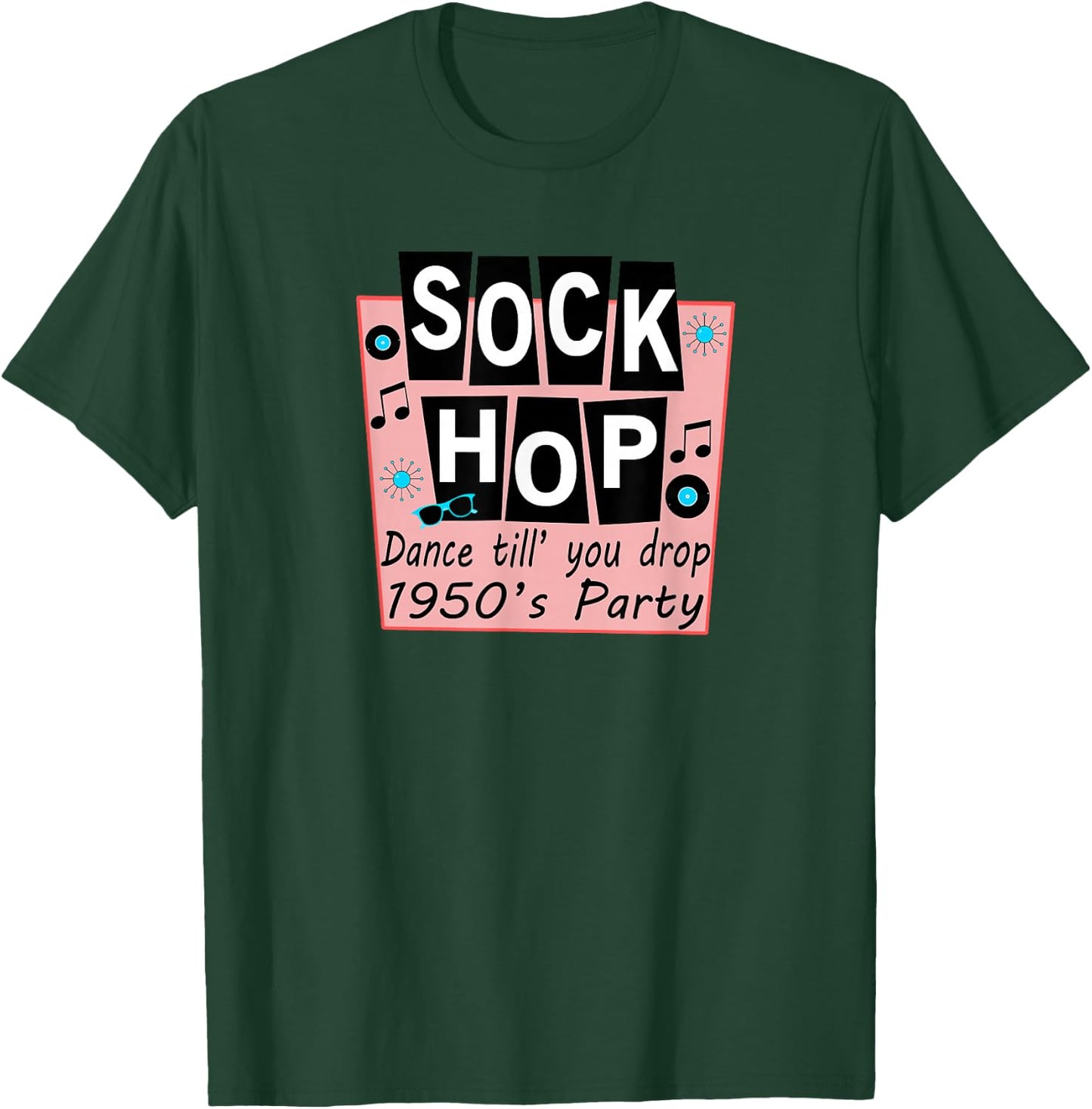 Sock Hop Shirt 1950s Dance Party Retro 50s Party T-Shirt - T-Shirt | Forest