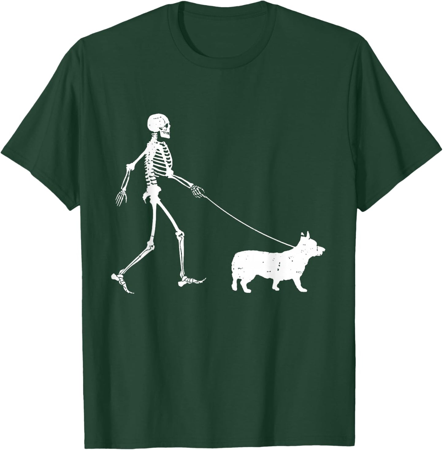 Welsh Corgi Halloween Skeleton, Funny Halloween T-Shirt - T-Shirt | Forest