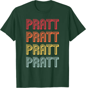 PRATT Gift Surname Funny Retro Vintage 80s Birthday Reunion T-Shirt - T-Shirt | Forest