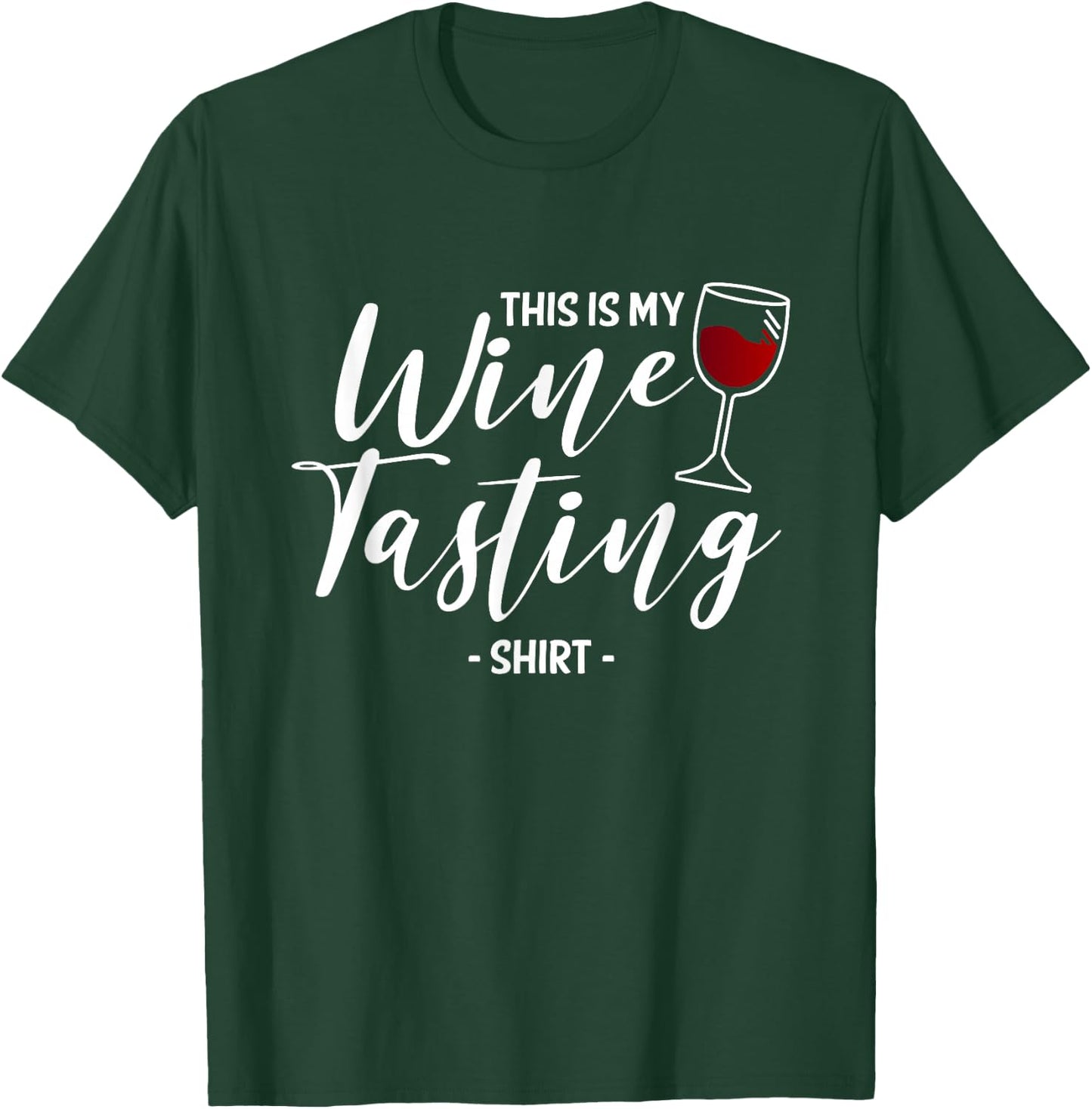 This is My Wine Tasting Wining Cork Red Vino Drinking T-Shirt - T-Shirt | Forest