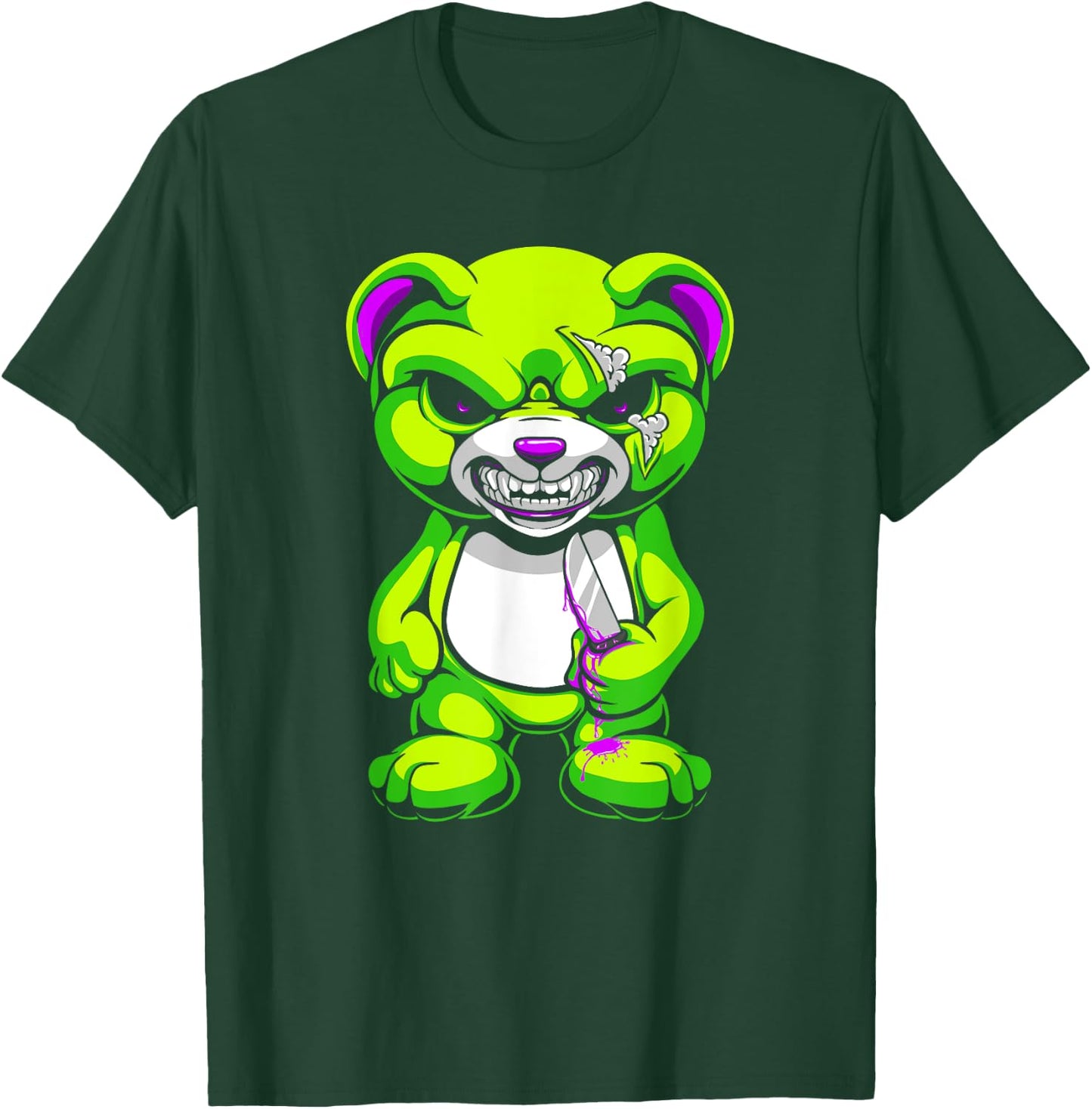 Pastel Goth Teddy Bear Shirt Halloween Bear Horror T-Shirt - T-Shirt | Forest