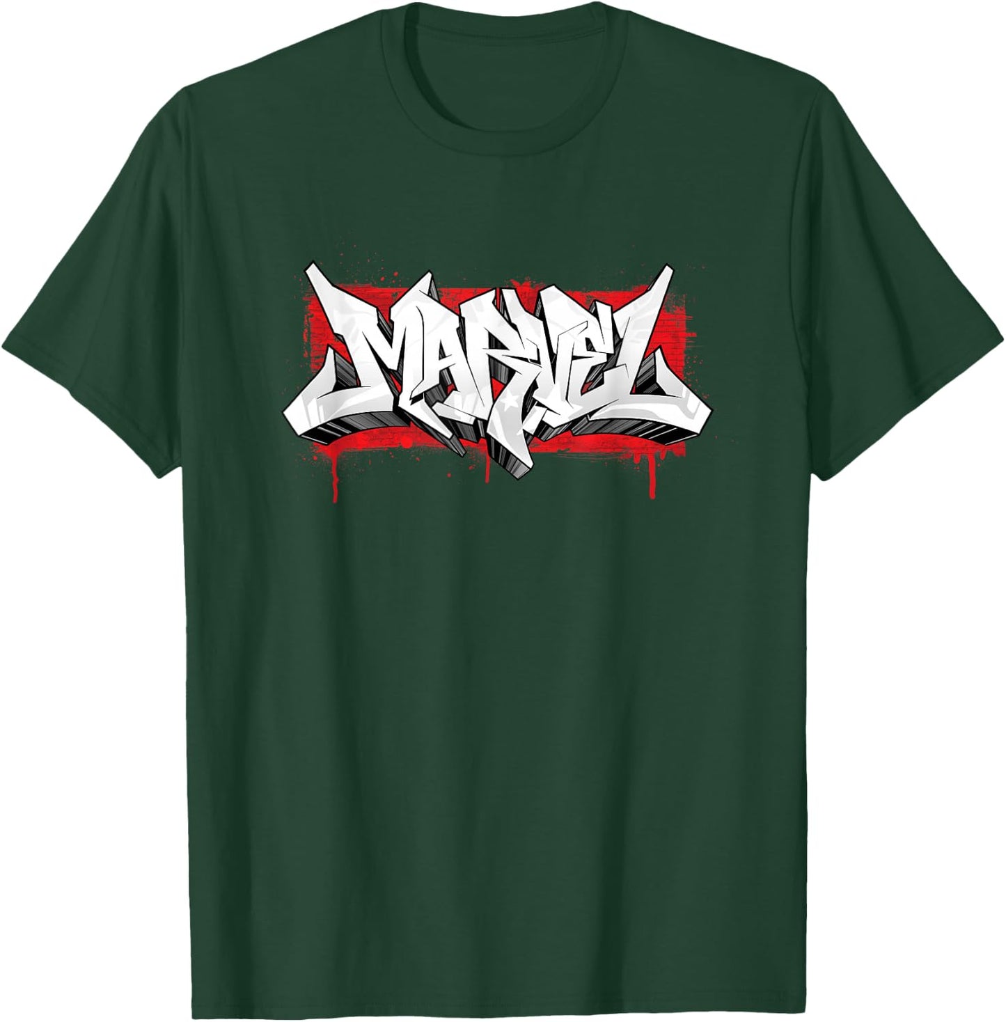 Marvel Graffiti Brick Logo T-Shirt - T-Shirt | Forest