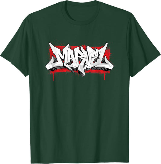 Marvel Graffiti Brick Logo T-Shirt - T-Shirt | Forest