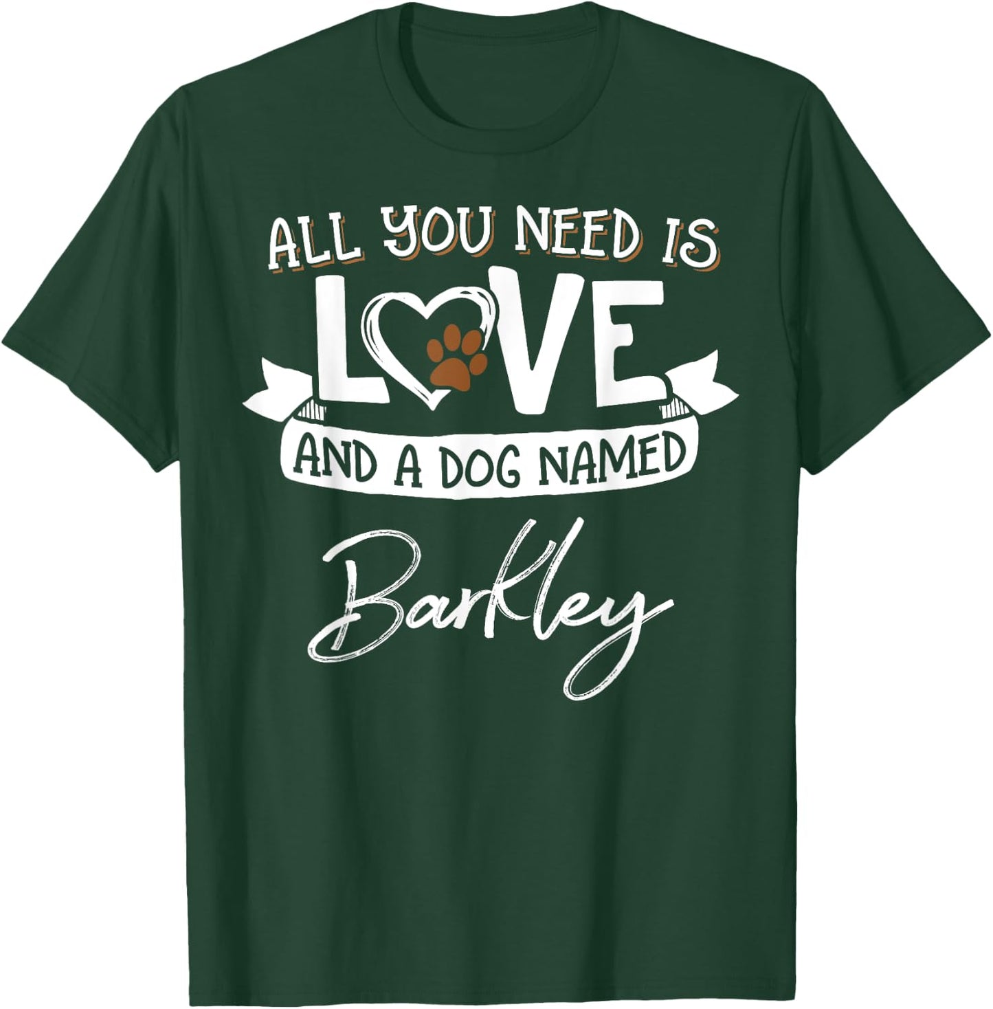 Cute Dog Named Barkley Shirt and Men T-Shirt - T-Shirt | Forest