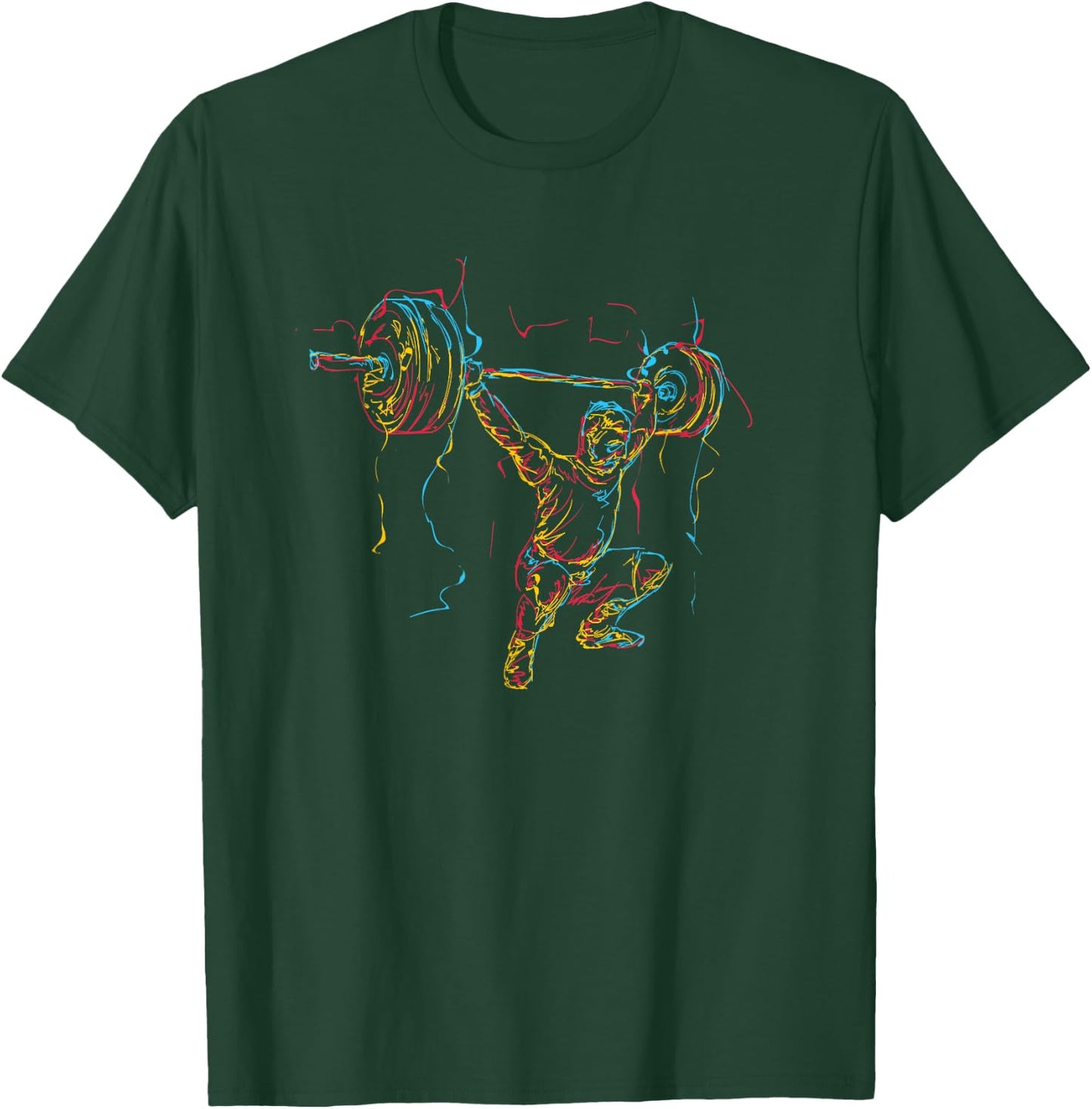 Weightlifting Barbell Gift - Weightlifter T-Shirt - T-Shirt | Forest