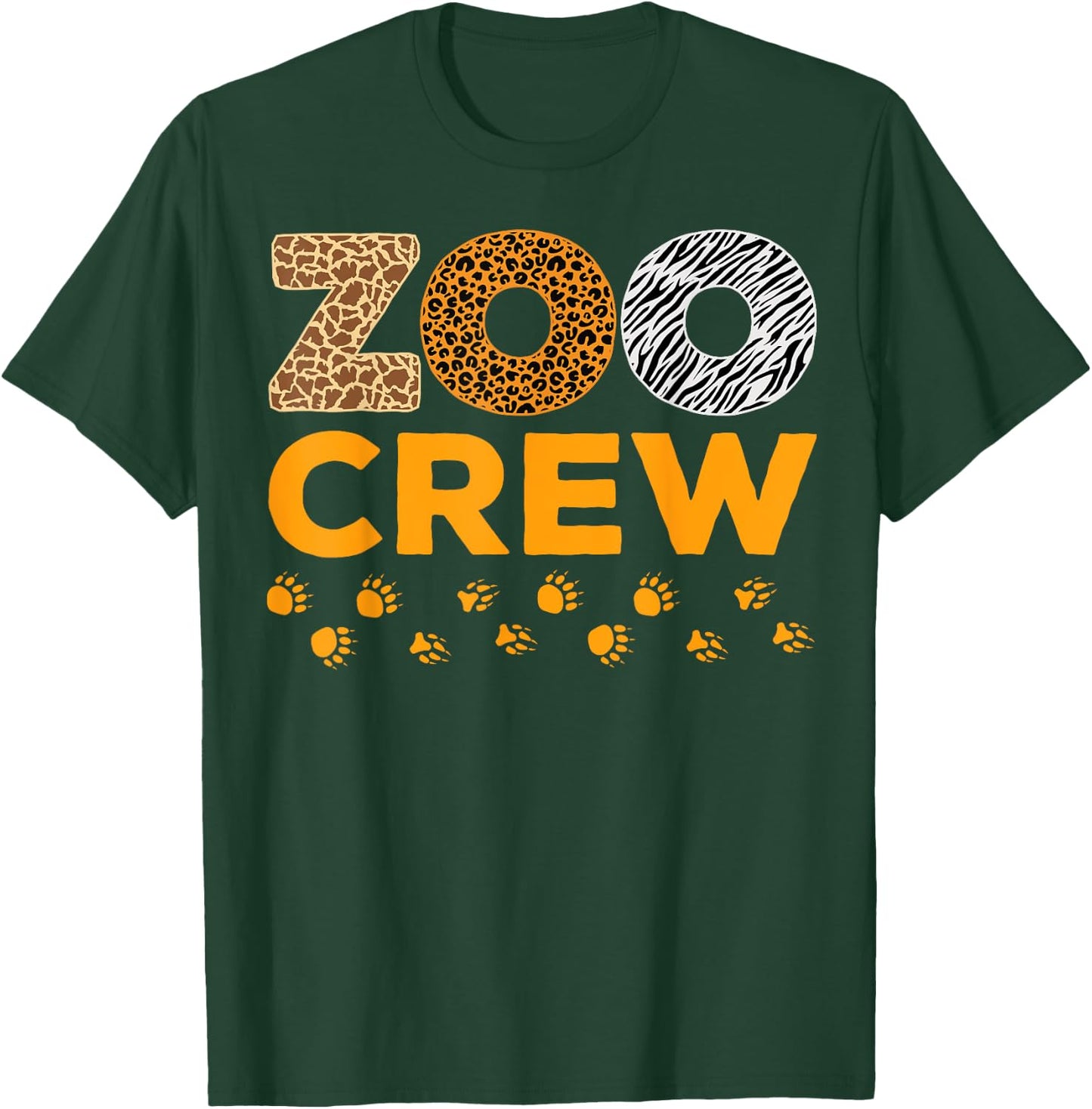 Zoo Crew Zookeeper Costume Safari Wildlife Animal Lover T-Shirt - T-Shirt | Forest