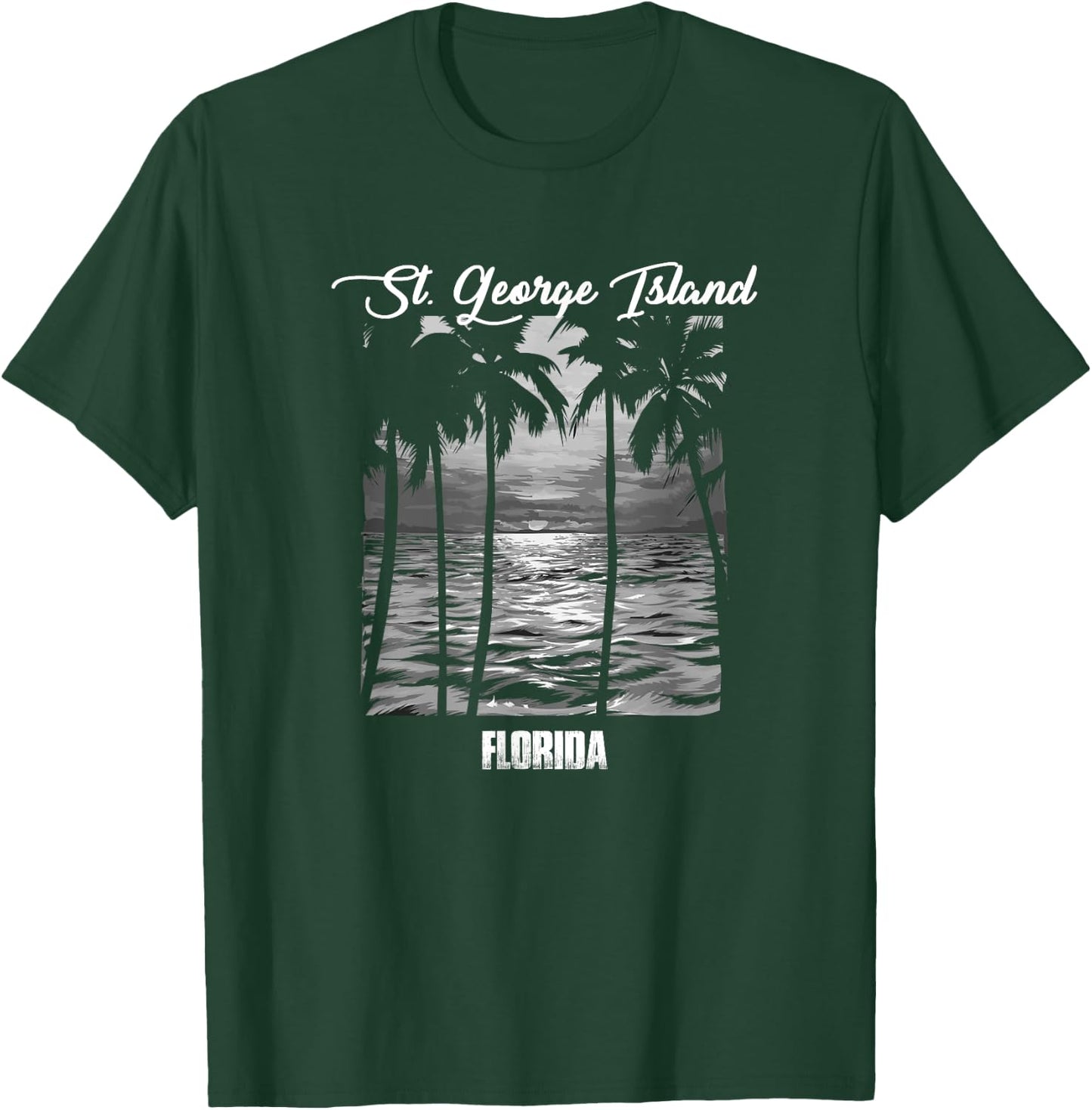 St. George Island Souvenir - Florida Reminder T-Shirt - T-Shirt | Forest