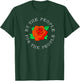 Leftist Union Socialist Rose Fist Democratic Socialism T-Shirt - T-Shirt | Forest