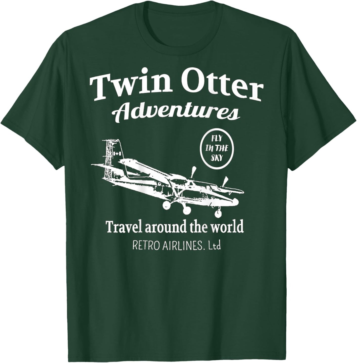 Twin Otter Adventures T-Shirt - T-Shirt | Forest